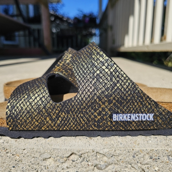 NWT Gold Python Arizona Birkenstocks - Picture 8 of 10